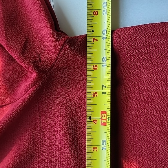 Michael Kors dress tied keyhole front Small maroon studded bell sleeves w tags - Picture 4 of 13